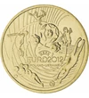 2 zloţi, Scene de fotbal, logoul UEFA 2012, Brass, 8,15 g, Polonia, 2012