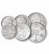50 centimo, 1, 5, 25, 50, 100 pesete, ,  , 0, Spania, 1980