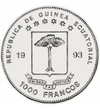 EGUI/ 1000 franci Stegosaurus 1993 Giuneea Ecuatorială