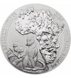 50 franci, Africa, leoparzi, , argint de 999/1000, 31,1 g, Rwanda, 2024
