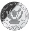 20 franci Stemă   argint de 9999/1000 311 g Congo 2024