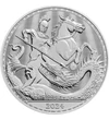 2 lire, Sf. Gheorghe Purtătorul de biruinţă,, argint de 999/1000, 31,1 g, Marea Britanie, 2024