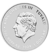 1 dolar Charles al III-lea val. nominală  argint de 9999/1000 311 g Tuvalu 2024