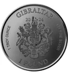 1 liră Stemă   argint de 999/1000 311 g Gibraltar 2024