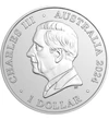 1 dolar Charles al III-lea val. nominală  argint de 999/1000 311 g Australia 2024