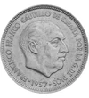  5 pesete, Franco, 1957-75, Spania