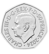 50 pence Charles al III-lea val. nominală  cupru nichel 8 g Marea Britanie 2024