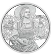 10 euro, Fată în costum popular cu flori, argint de 925/1000, 15,55 g, Austria, 2025
