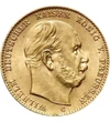 GER/ 10 mărci, Wilhelm I, Au, 1872-1873, Imperiul German