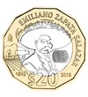 20 peso, Zapata, , , cupru, nichel, 12,67 g, Mexic, 2019