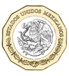 20 peso Stemă cupru nichel 1267 g Mexic 2019