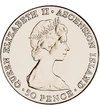 50 pence Elisabeta a II-a  cupru nichel 2830 g Ascension 1984