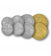 1, 5, 10, 20, 50 pennia, 1, 5 markkaa, ,  , 0, Finlanda, 1963-1993