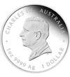 1 dolar Charles al III-lea  argint de 9999/1000 311 g Australia 2025