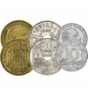 10, 50 centimo, 1, 2,5, 5 peseta, ,  , 0, Spania, 1949-1963