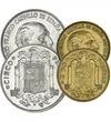 10 50 centimo 1 25 5 peseta    0 Spania 1949-1963