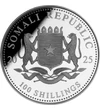 100 şilingi Stemă   argint de 9999/1000 311 g Somalia 2025