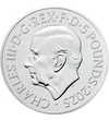 5 lire Charles al III-lea val.nom.  cupru nichel 2828 g Marea Britanie 2025