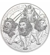 1 liră, Cybele, pe un car tras de lei, argint de 999/1000, 31,1 g, Insula Sfânta Elena, 2024