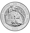 5 lire, Pantera cu stemă, , fineţe, argint de 999,9/1000, 62,2 g, Marea Britanie, 2025