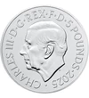 5 lire Charles al III-lea val. nominală cupru nichel 2828 g Marea Britanie 2025