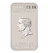 1 dolar Charles al III-lea val. nom. fineţe argint de 9999/1000 311 g Australia 2025