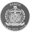 1 dolar Charles al III-lea val. nominală  argint de 999/1000 311 g Insulele Samoa 2025