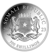 SOM/ 500 şilingi Elefantul 5uAg2023 Somalia
