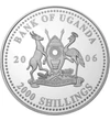 2000 şilingi Stemă   argint de 350/1000 27 g Uganda 2006