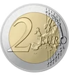 2 euro Harta UE  cupru nichel 852 g Lituania 2025
