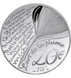 20 euro Pene de pasăre text val.nom.  argint de 999/1000 311 g Franţa 2026