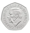 0,5 lire Charles al III-lea cupru nichel 8 g Marea Britanie 2026