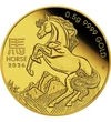 2 dolari, Calul cabrat, , fineţe, aur de 999,9/1000, 0,5 g, Australia, 2026