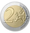 2 euro Harta UE  cupru nichel 852 g Slovacia 2026