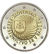 2 euro, Stemă înconjurat de cele 12 stele ale UE, cupru, nichel, 8,52 g, Slovacia, 2016