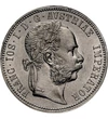  1 florin,Francisc J,în etate1872-92, Monarhia Austro-Ungară