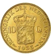  10 guldeniWilhelminaAu1925-1933 Olanda