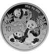 10 yuani, Doi urşi panda, , argint de 999/1000, 30 g, China, 2025