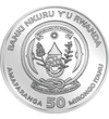 50 franci Stemă  argint de 999/1000 311 g Ruanda 2026