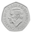 50 pence Charles al III-lea cupru nichel 8 g Marea Britanie 2026