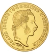 1 coroană replică Vereinsmünze   cupru nichel placat cu aur 114 g Monarhia Austro-Ungară piesa originală: 1866