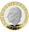 2 lire Charles al III-lea val. nom.  cupru nichel 12 g Marea Britanie 2026
