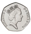 50 pence Elisabeta a II-a  cupru nichel 135 g Marea Britanie 1994