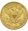  5 dolari Liberty Au1839-1908 SUA