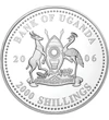 2000 şilingi Stemă   argint de 350/1000 27 g Uganda 2006