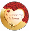 // Aniversara căsătoriei, felicitare personalizată, medalie ocazie, ambalată exclusiv // 