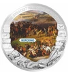 5 dolari  Bătăliile victorioase ale lui Napoleon  pictată  placată cu argint  Liberia  2011  În urmă cu 200 de ani  pe 5 mai 1821  împăratul Napoleon Bonaparte a murit în exil pe insula Sf. Elena.