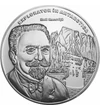 // medalie placată cu argint, Emil Racoviţă, calitate proof, România,  // Biolog român de renume mondial, explorator polar, fondator al biospeologiei şi al primului institut de speologie din lume. În ani 1897-1899, a participat la o expediţie în Antarctid