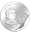 // medalie placată cu argint, Mihai Eminescu, medalie pl. cu argint, calitate proof, România,  //