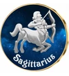 Săgetător, medalie zodiac, ambalată exclusiv 